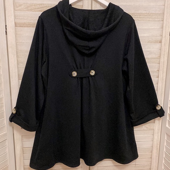 Christian Siriano Ponte A-line Hooded Jacket Size 1X - Picture 7 of 10